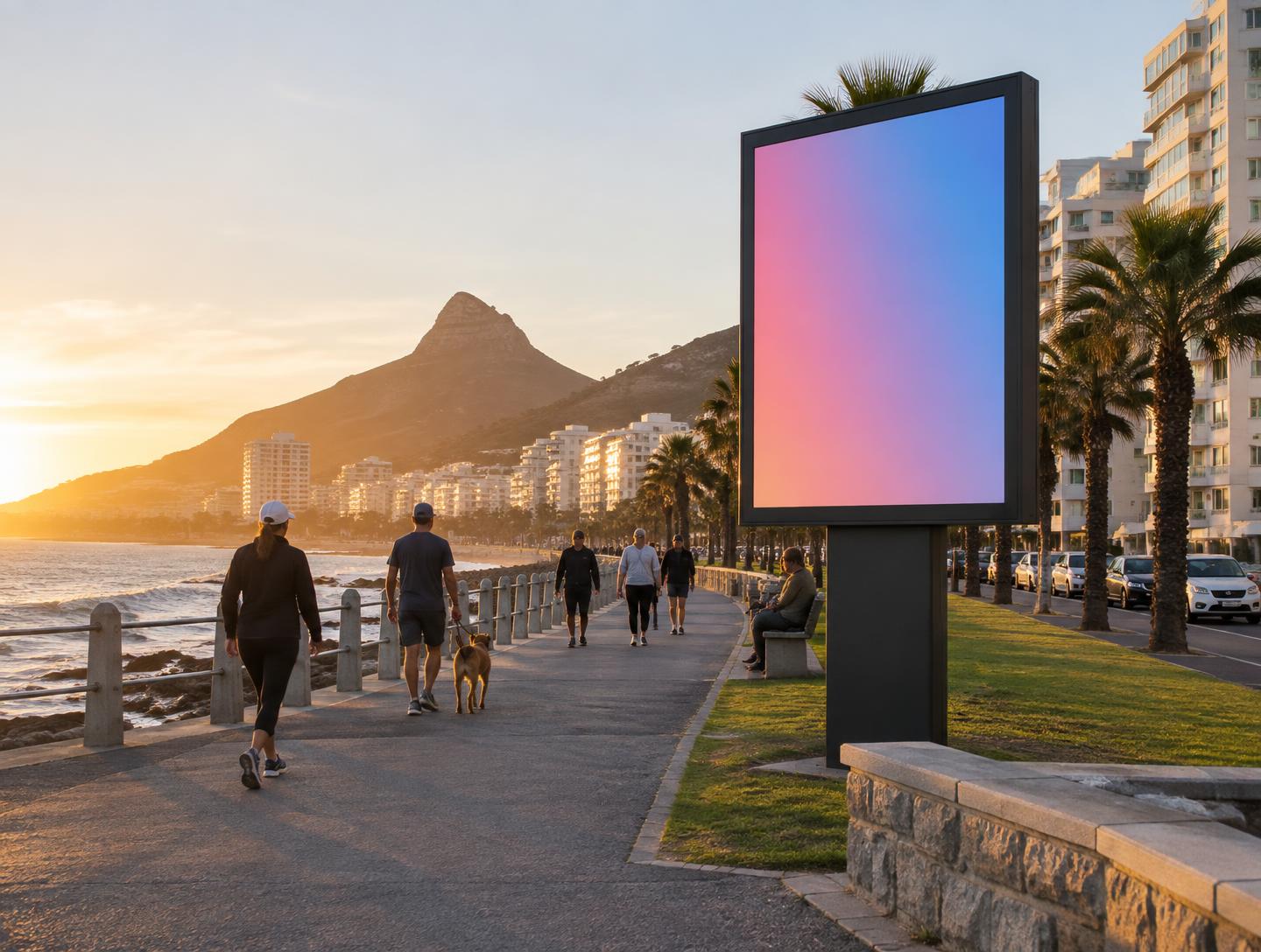 Sea Point Promenade Digital digital billboard